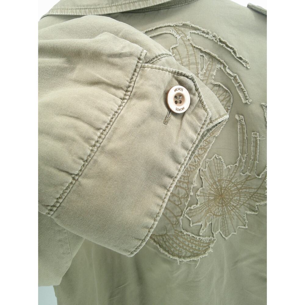 Micros Clothing Mens Khaki Military Utility US Army Field Jacket Coat Size Large - Picture 8 of 13